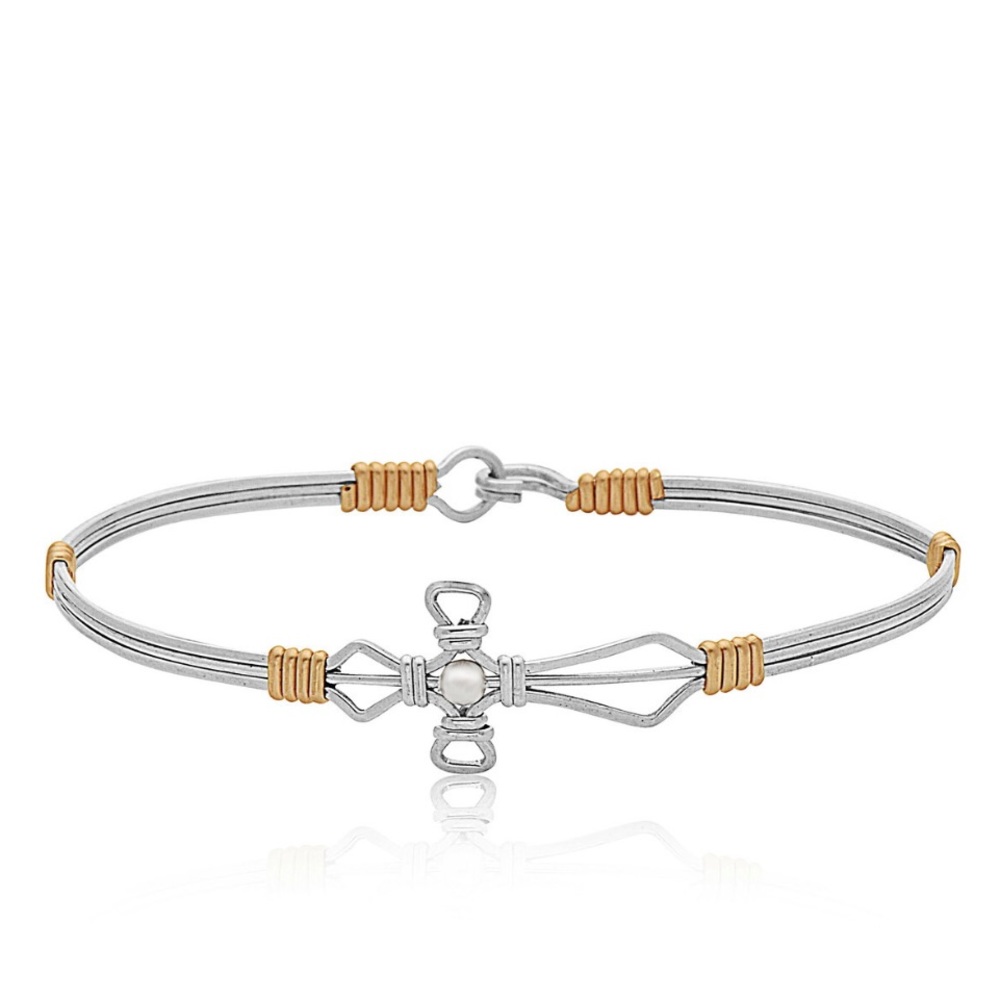 Ronaldo Jesus Loves Me bracelet silver and gold new in box